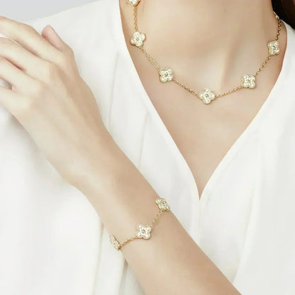 [BLUE TEARS]CLOVER 5 MOTIF PIETERSITE BRACELET COLLECTION