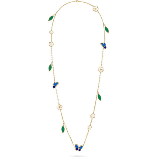 [BLUE TEARS]LUCKY SPRING GOLD MOTIFS NECKLACE