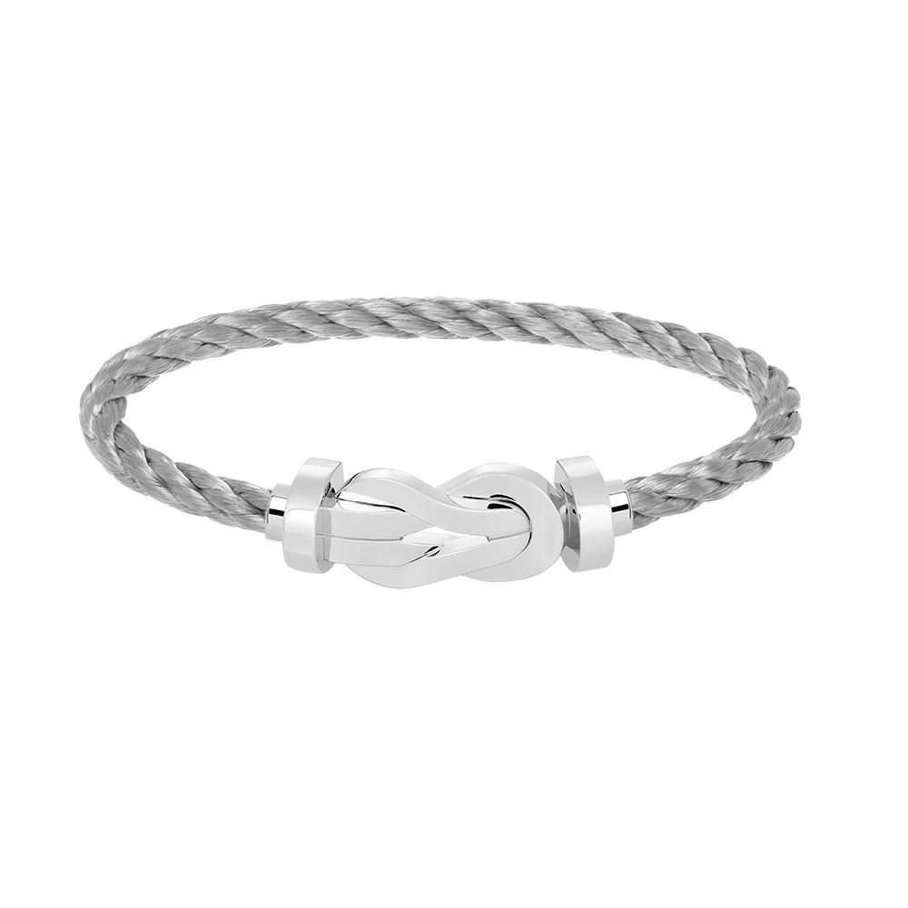 [BLUE TEARS]CHANCE LARGE 8 FIGURE BUCKLE NO DIAMOND BRACELET SILVER