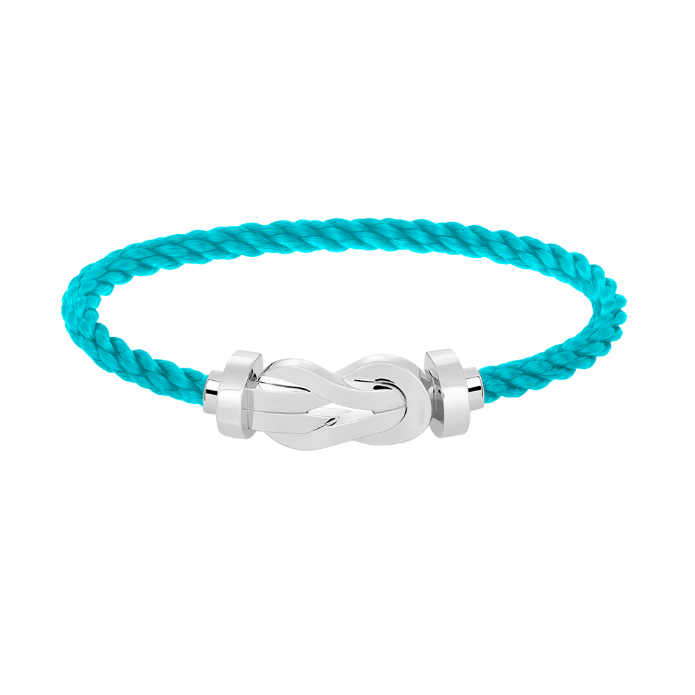 [BLUE TEARS]CHANCE LARGE 8 FIGURE BUCKLE NO DIAMOND BRACELET SILVER
