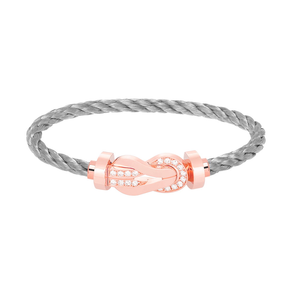 [BLUETRÄNEN]CHANCE GROSSES 8-FACH-SCHNALLE HALBDIAMANTARMBAND ROSÉGOLD