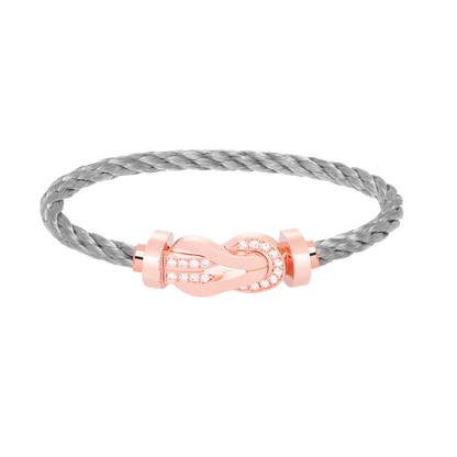 [BLUETRÄNEN]CHANCE GROSSES 8-FACH-SCHNALLE HALBDIAMANTARMBAND ROSÉGOLD