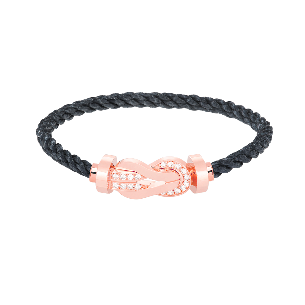 [BLUETRÄNEN]CHANCE GROSSES 8-FACH-SCHNALLE HALBDIAMANTARMBAND ROSÉGOLD