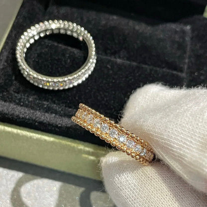 [BLUE TEARS]PERLEE DIAMOND SILVER RING
