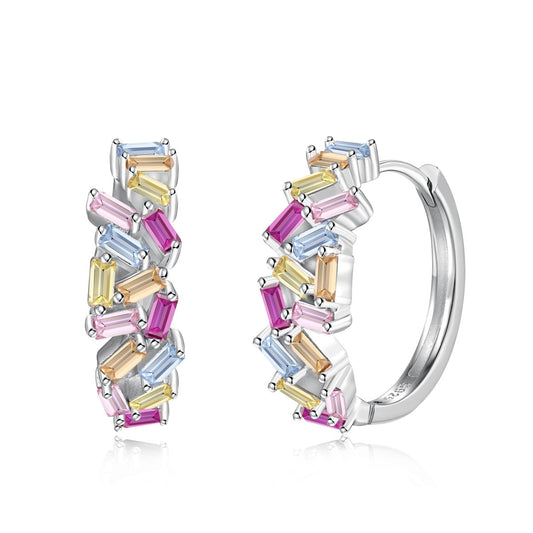 [Nova Jewelry]Dazzling Colorful Emerald Cut Daily Earrings