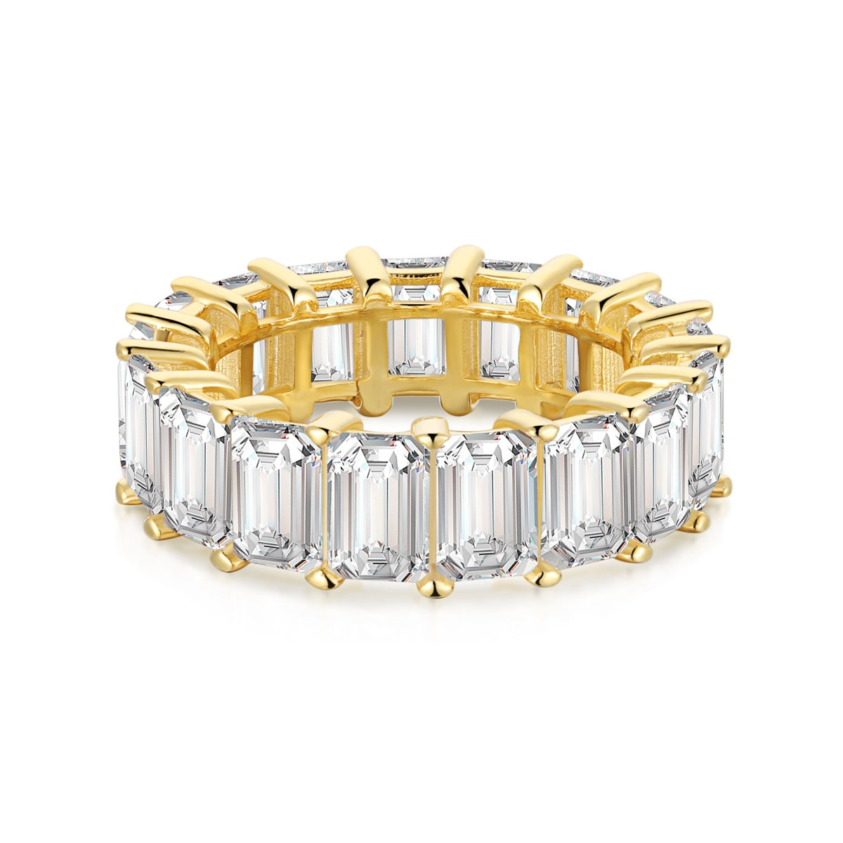 [Nova Jewelry]0.75 Carat Elegant Emerald Cut Tennis Ring