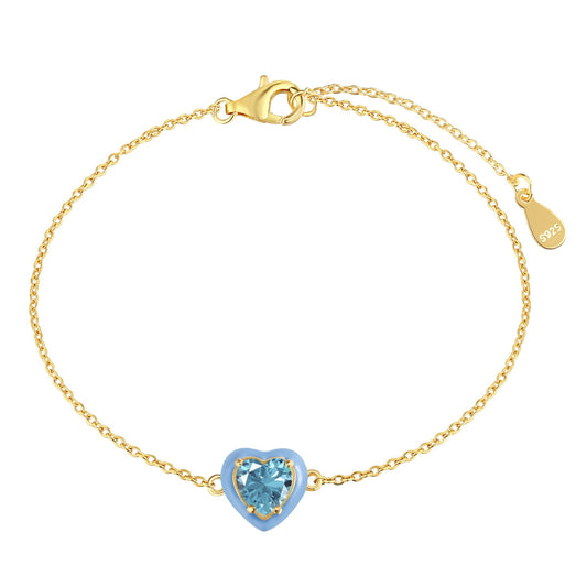 [Nova Jewelry]Sparkling Romantic Heart Shape Lover Bracelet
