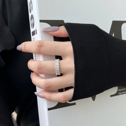 [Nova Jewelry]Splashy Ornate Emerald Cut Cocktail Ring