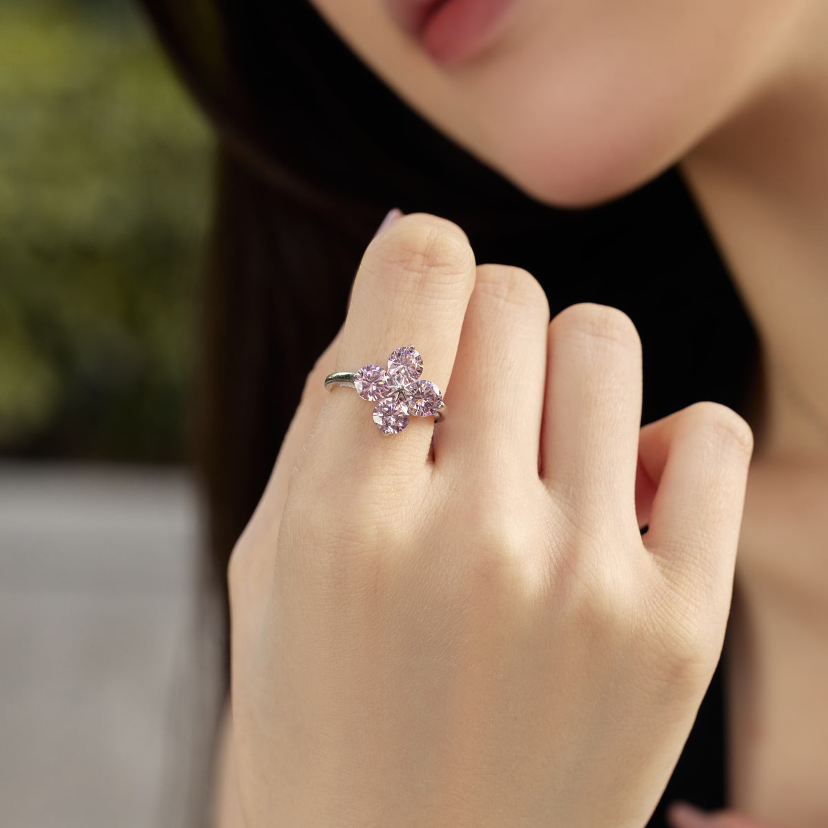 [Nova Jewelry]Four-Leaf Clover Eight-Pointed Star Ring