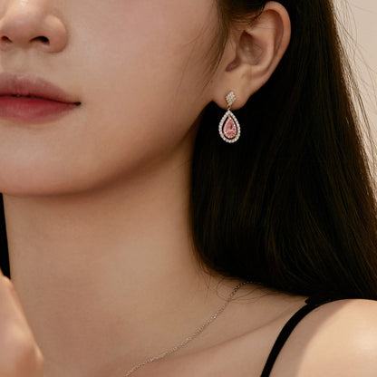 [Nova Jewelry]Ornate Delicate Water Drop Shape Banquet Earrings
