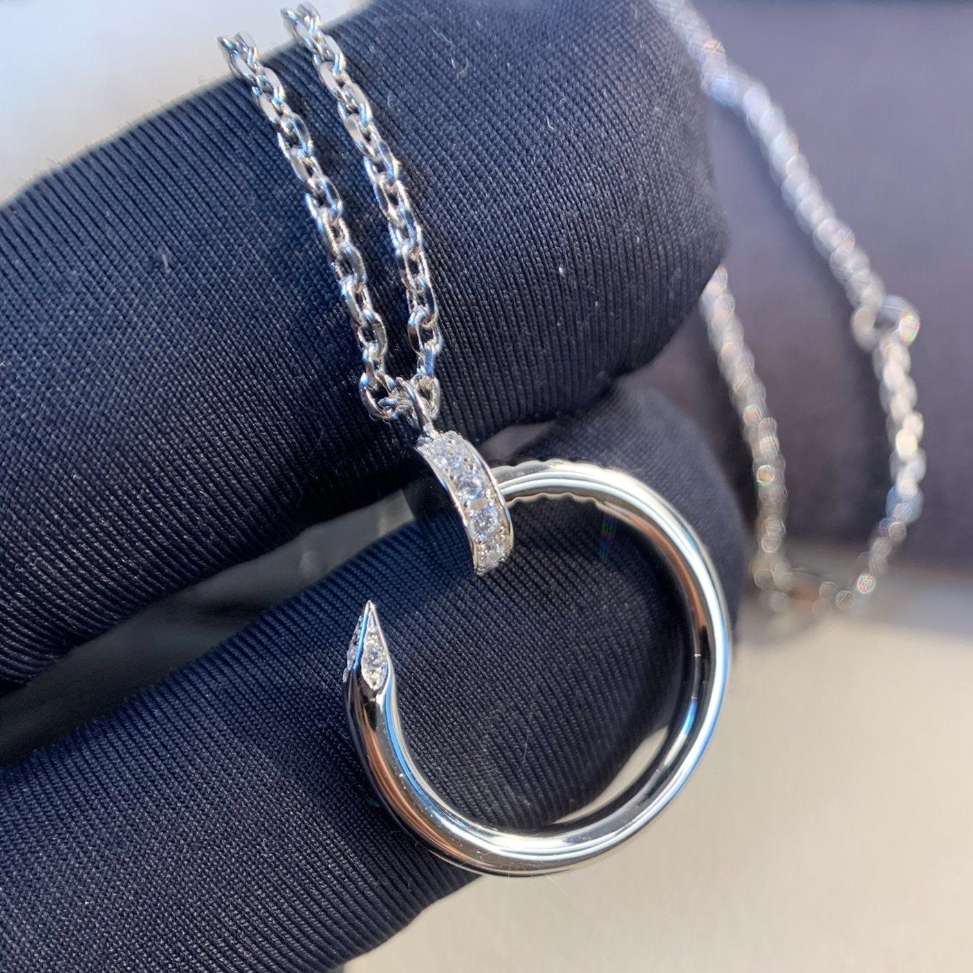 [BLUE TEARS]JUSTE NECKLACE SILVER