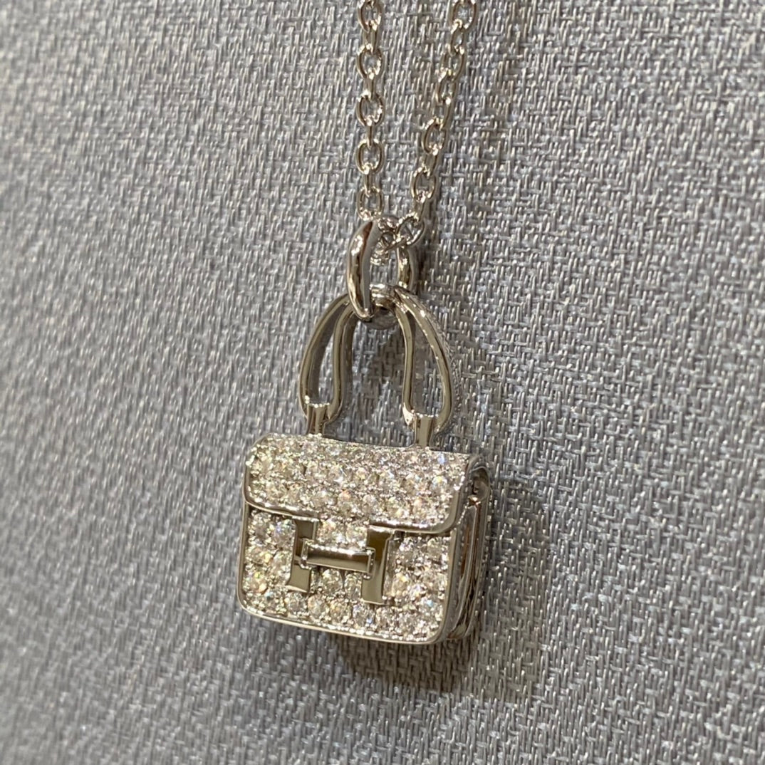 [BLUE TEARS]CONSTANCE PEDANT DIAMOND NECKLACE