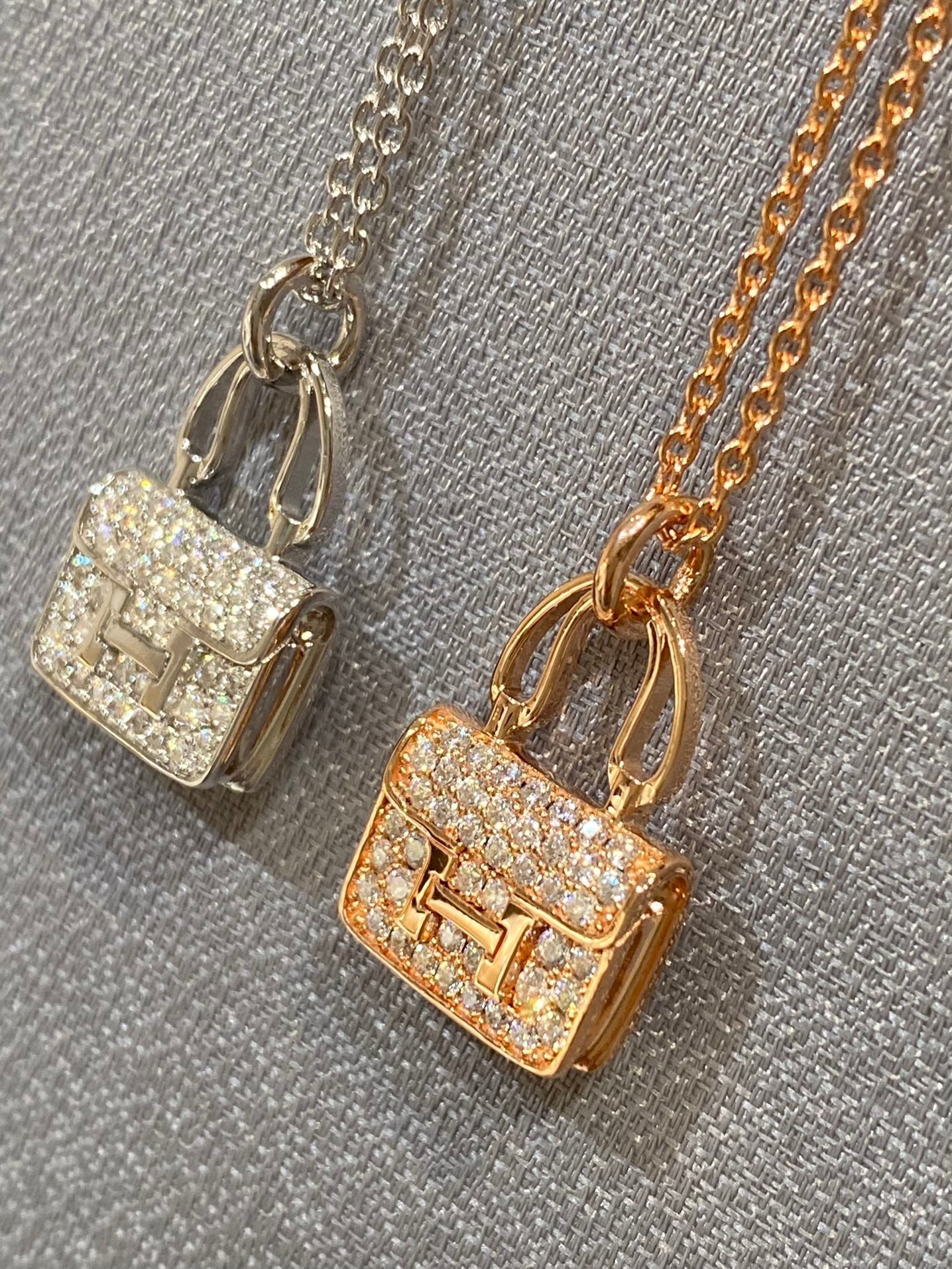 [BLUE TEARS]CONSTANCE PEDANT DIAMOND NECKLACE