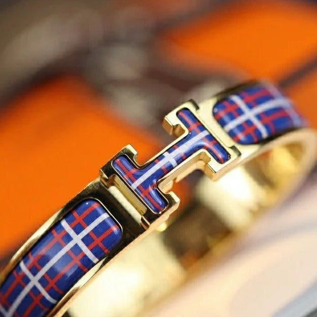 [BLAUE TRÄNEN]H TARTAN ARMBAND 12MM