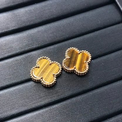 [BLUE TEARS]CLOVER MEDIUM 1 MOTIFS TIGERAUGE OHRRINGE