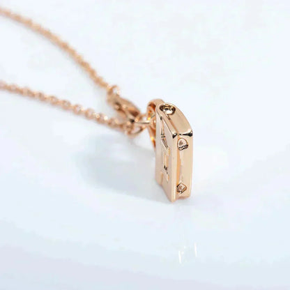 [BLUE TEARS]AMULETTE PEDANT ROSE GOLD NECKLACE