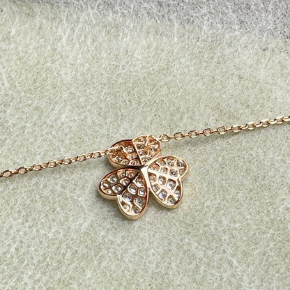 [BLUE TEARS]FLOWER DIAMOND NECKLACE