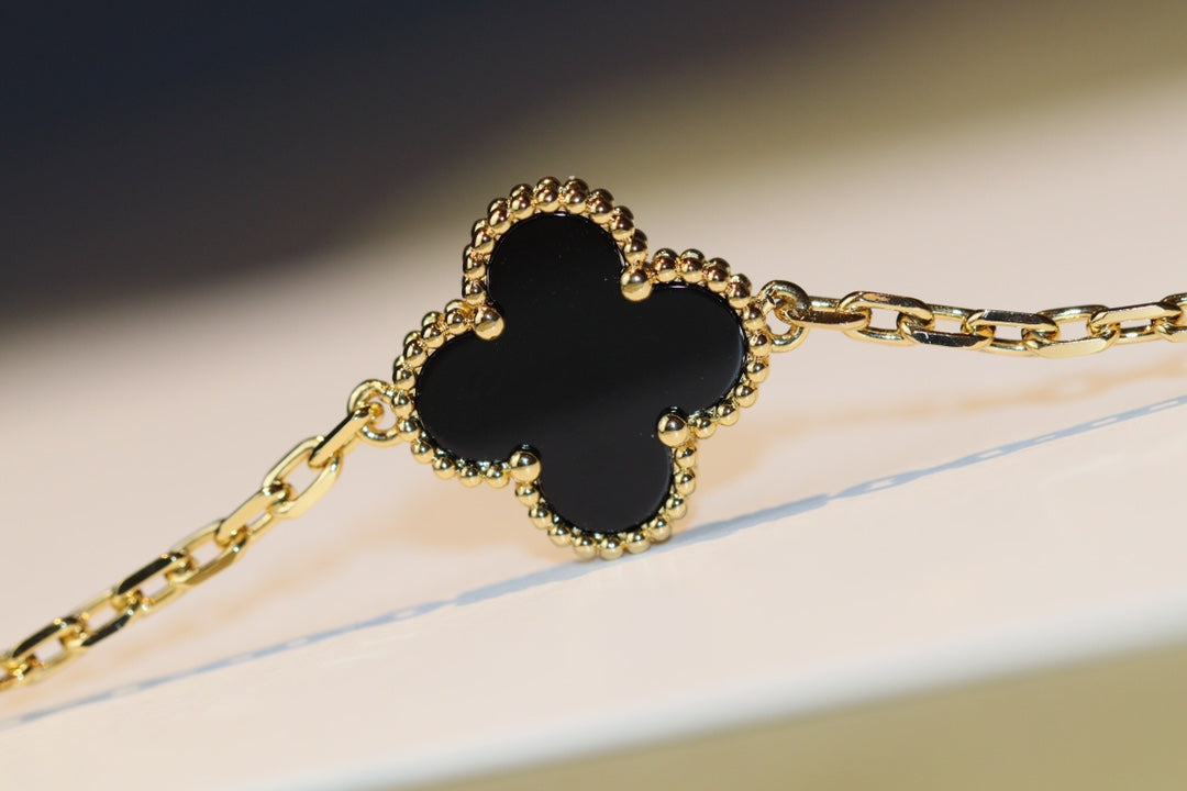 [BLUE TEARS]CLOVER 20 MOTIFS ONYX ROSE GOLD