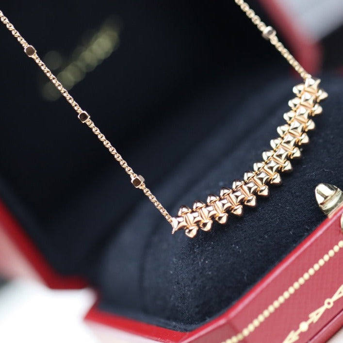 [BLUE TEARS]CLASH PINK GOLD NECKLACE