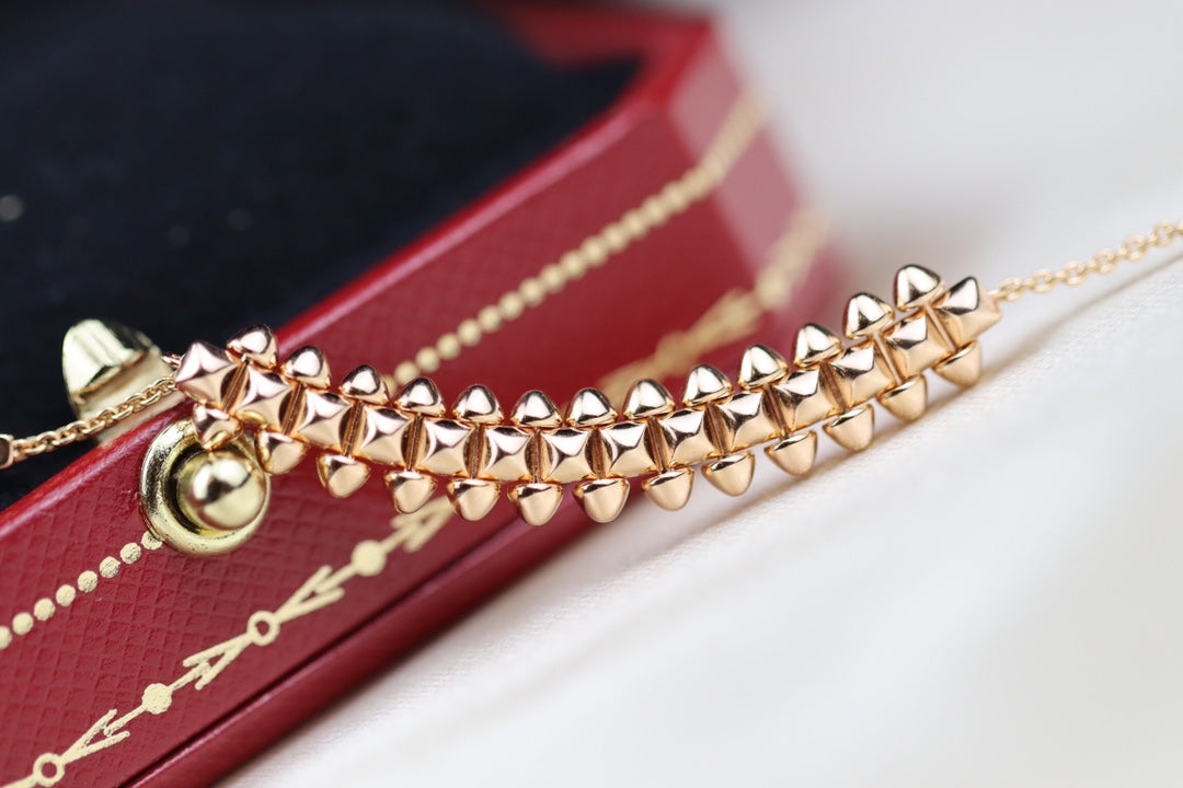 [BLUE TEARS]CLASH PINK GOLD NECKLACE