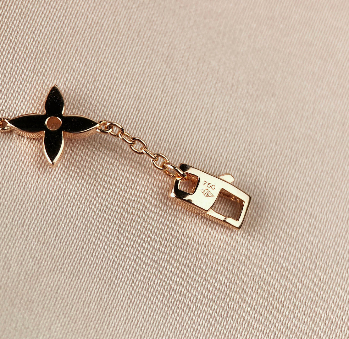 [BLUE TEARS]STAR AND SUN 7 MOTIFS GOLD BRACELET
