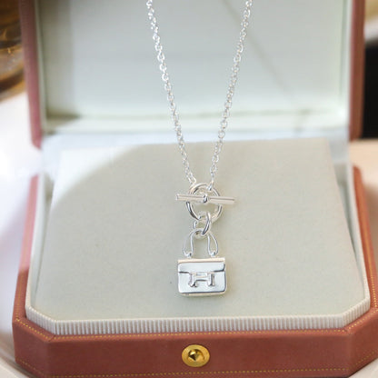 [BLUE TEARS]POP H PEDANT SILVER NECKLACE