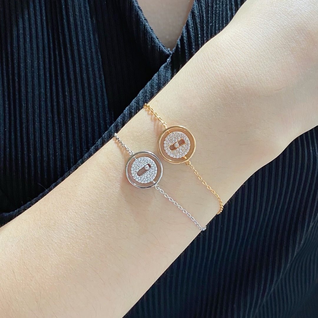 [Blue Tears Jewelry]LUCKY MOVE DIAMOND PAVED BRACELET