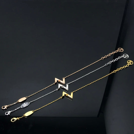 [BLUE TEARS]VOLT LV LOGO BRACELET