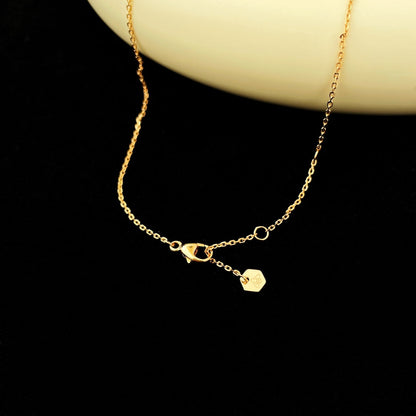 [BLAUE TRÄNEN] BIENEN-MINI-ANHÄNGER-DIAMANT-HALSKETTE