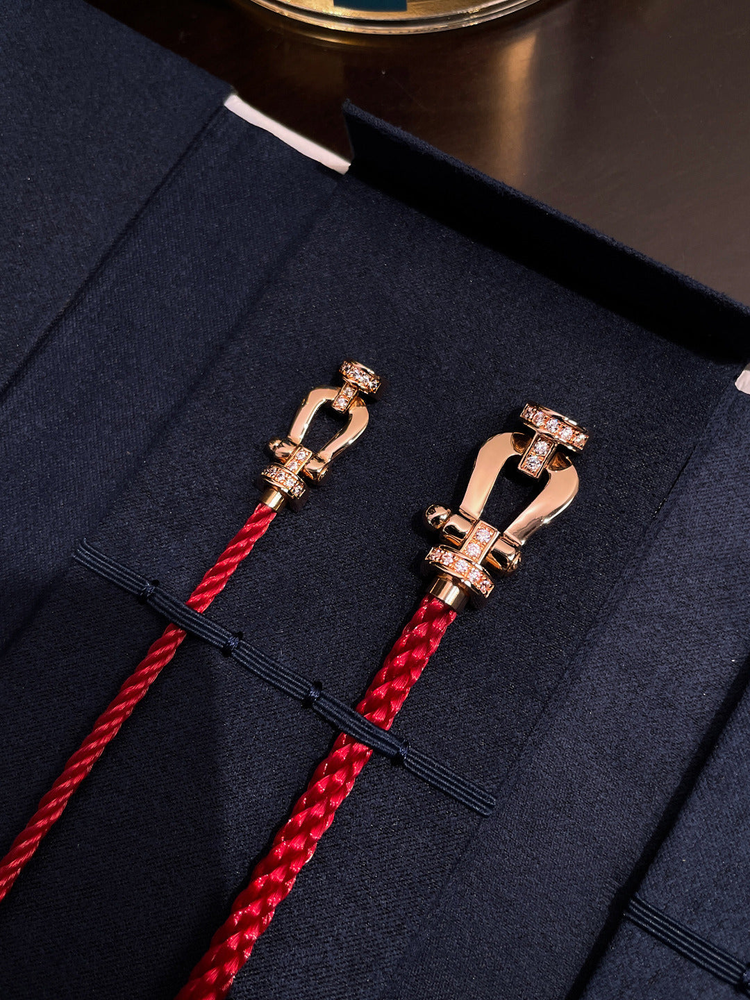 [BLAUE TRÄNEN]FORCE 10 HALBDIAMANT ROSA GOLD ROT CORDERI GROSSES UND MITTLERES MODELL