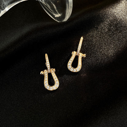 [BLUE TEARS]FORCE 10 FULL DIAMOND DROP EARRINGS MEDIUM MODEL