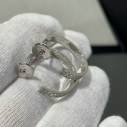 [BLAUE TRÄNEN]LIEBE DIAMANT SILBER HOOP OHRRINGE