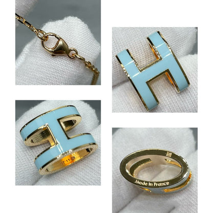 [BLUE TEARS]POP H SKY BLUE NECKLACE