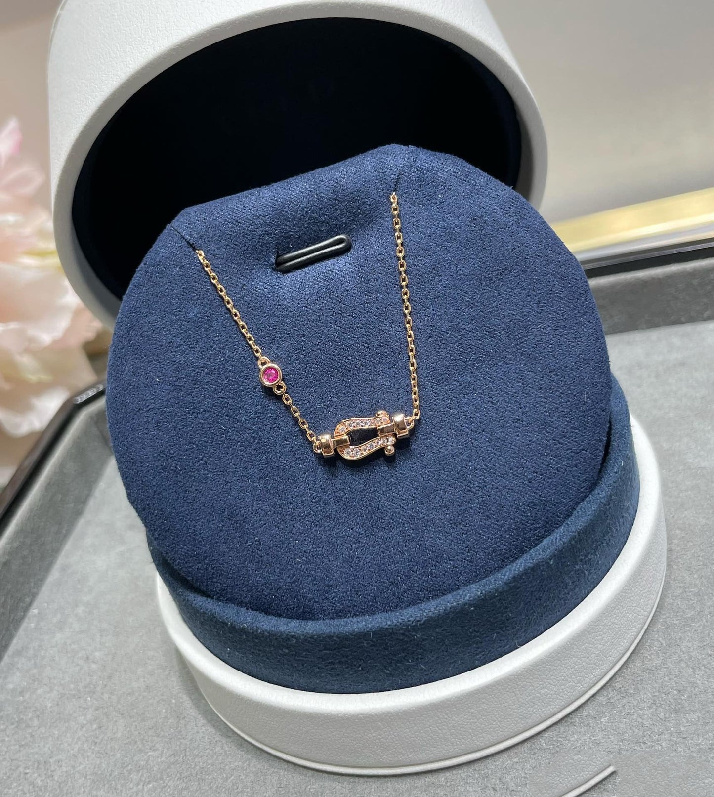 [BLAUE TRÄNEN]FORCE 10 DIAMANTKETTENGLIEDER ROSÉGOLDARMBAND