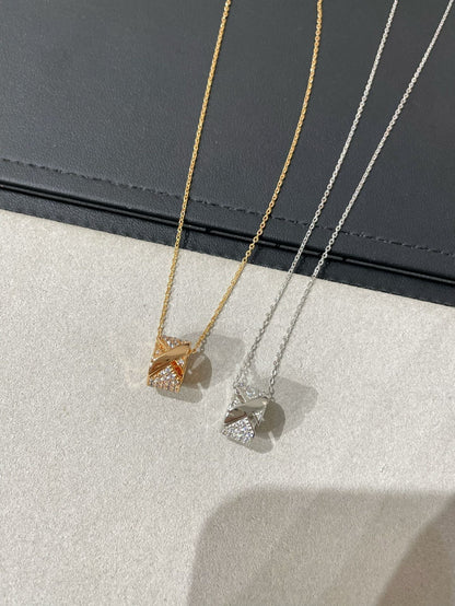 [BLAUE TRÄNEN] LIENS EVIDENCE HALSKETTE MIT DIAMANTEN