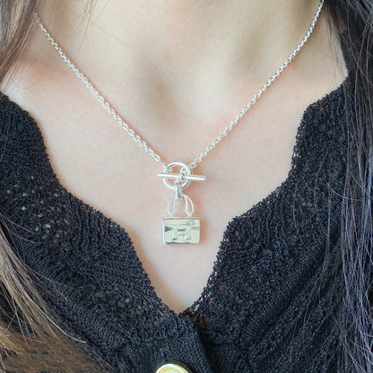 [BLUE TEARS]CONSTANCE PEDANT SILVER NECKLACE