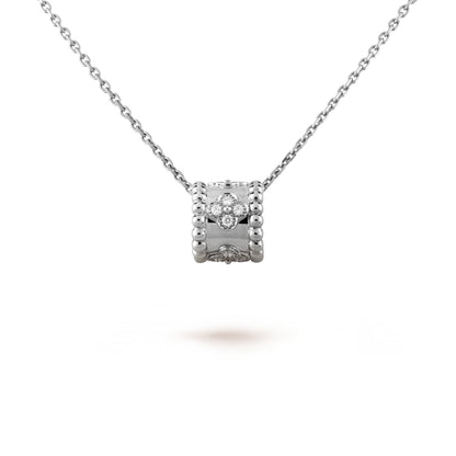 [BLAUE TRÄNEN] PERLEE ANHÄNGER SILBER DIAMANT HALSKETTE 