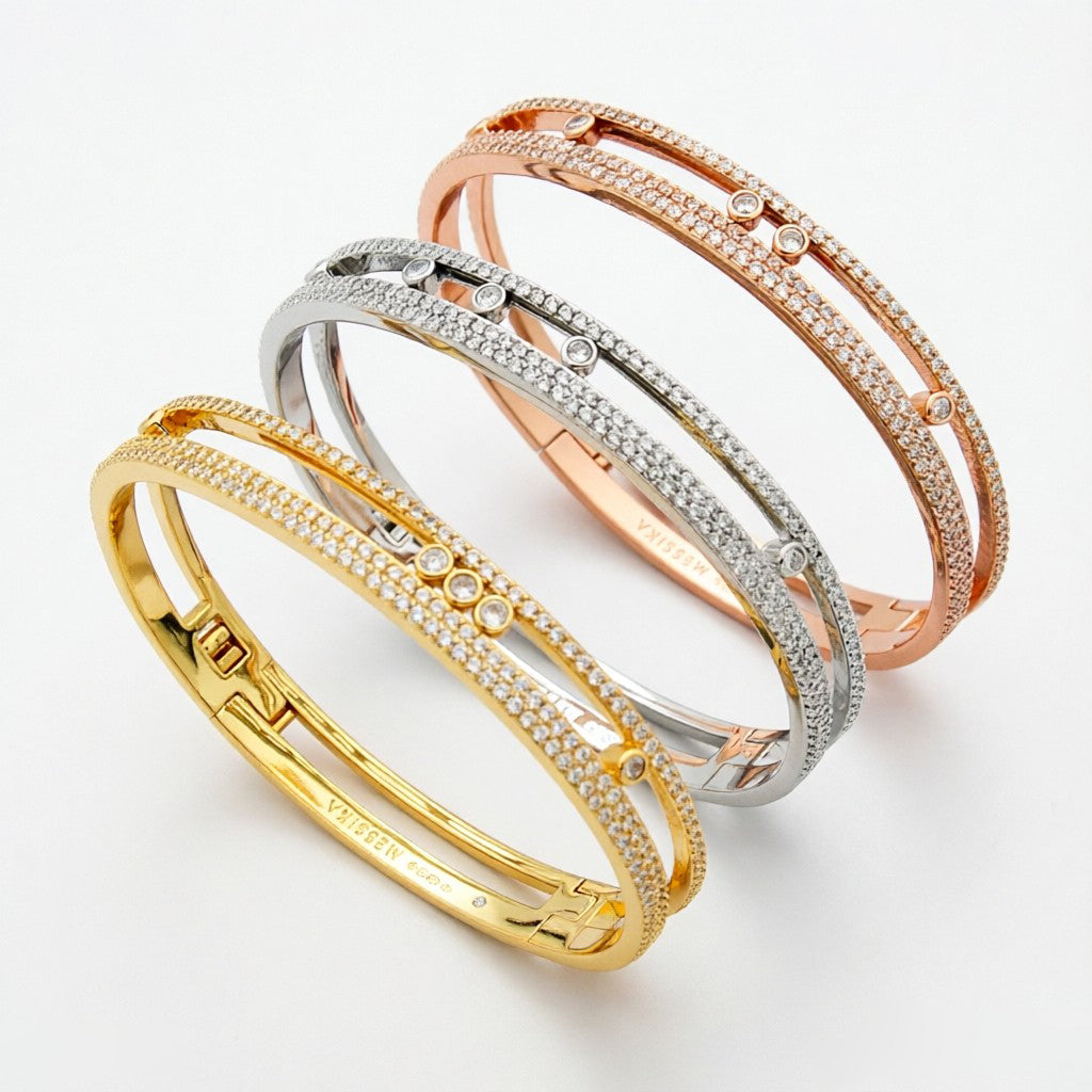 [Blue Tears Jewelry]Move Romane pav¨¦ bangle
