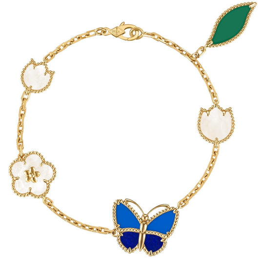 [Blue Tears Jewelry]LUCKY SPRING BUTTERFLY 5 MOTIF BRACELET