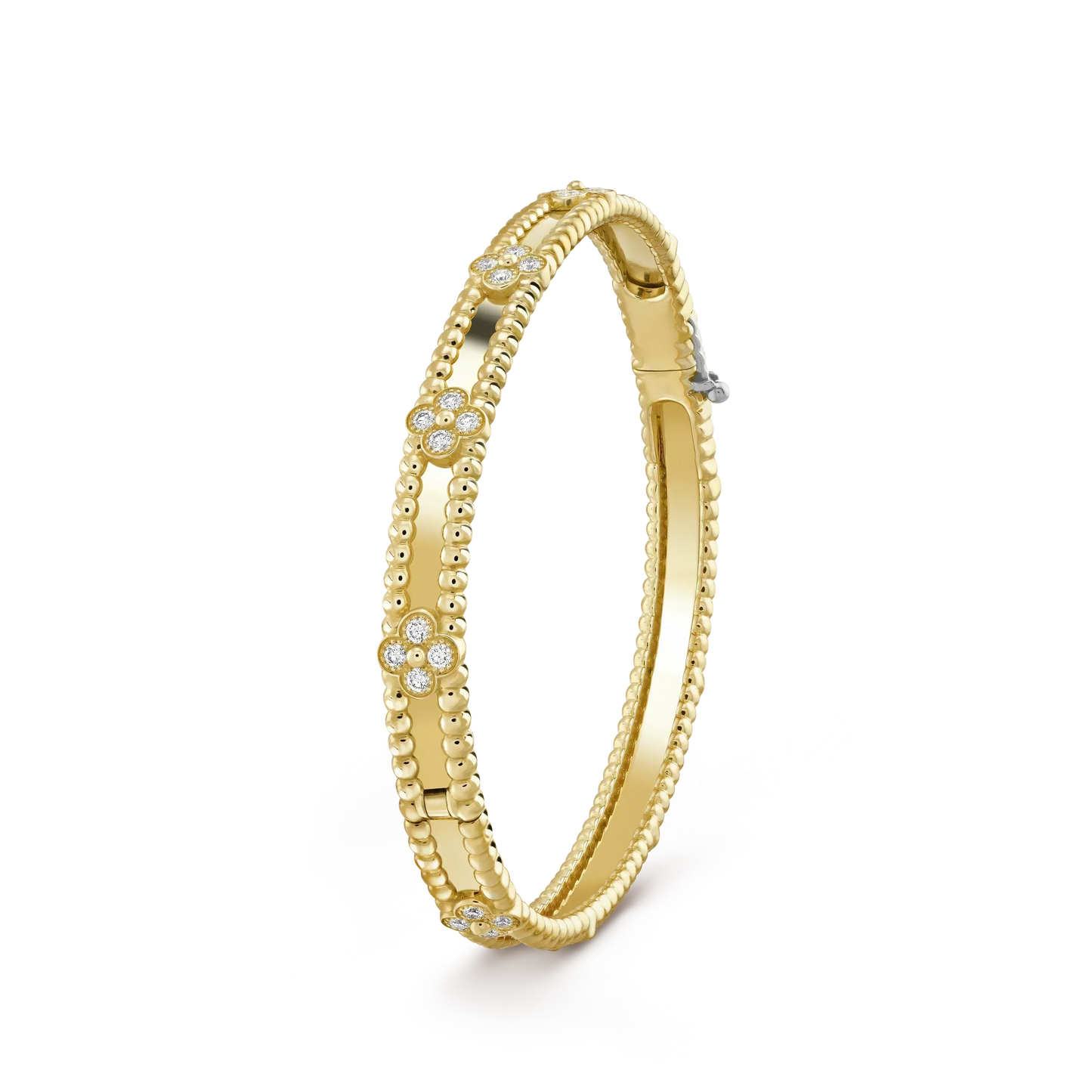 [BLUE TEARS]CLOVER BRACELET 4MM DIAMONDS