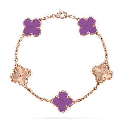 [BLUE TEARS] CLOVER 5 MOTIF VIOLET BRACELET COLLECTION