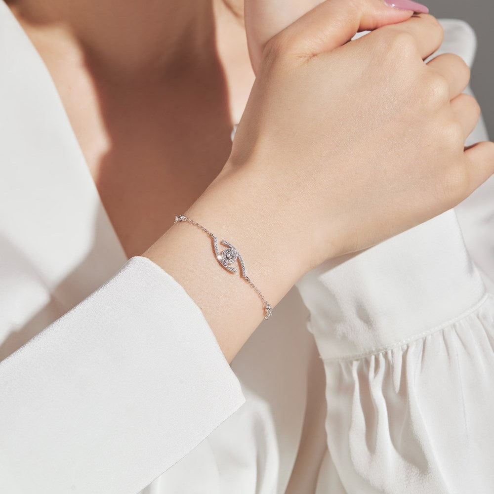 [Blue Tears Jewelry]Lucky Eye Pave-Set Diamond Bracelet