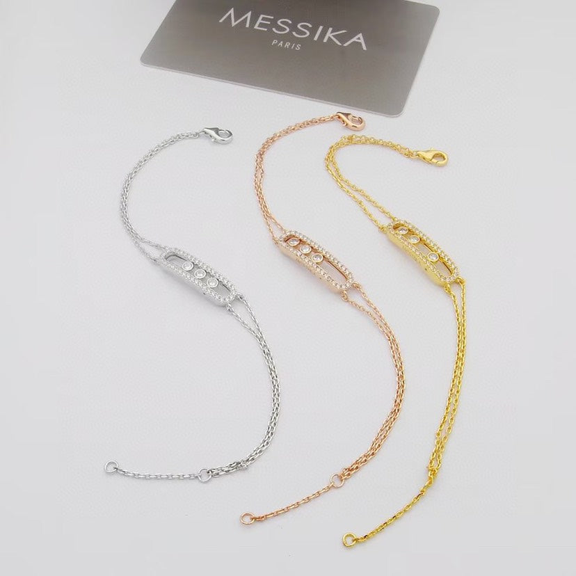 [Blue Tears Jewelry] Move Classique pavé bracelet