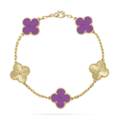[BLUE TEARS] CLOVER 5 MOTIF VIOLET BRACELET COLLECTION