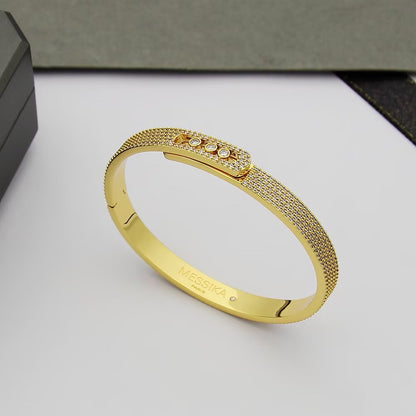 [Blue Tears Jewelry]Move Noa Full Pav¨¦ Diamond Bangle Bracelet