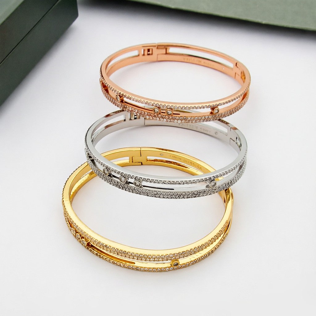 [Blue Tears Jewelry]Move Romane pav¨¦ bangle