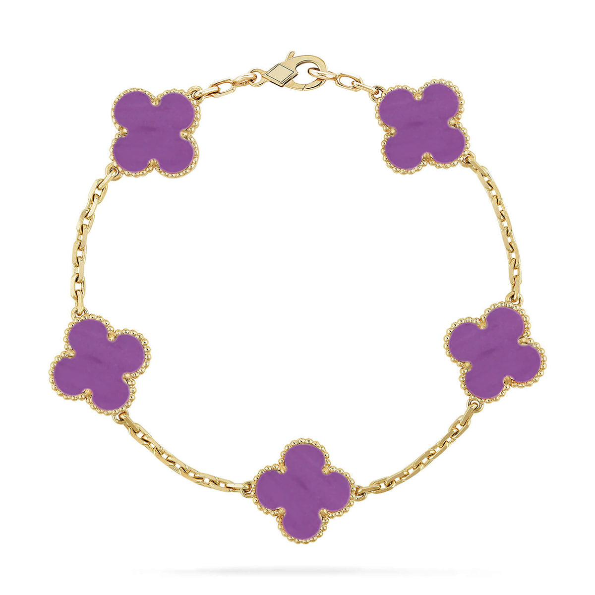 [BLUE TEARS] CLOVER 5 MOTIF VIOLET BRACELET COLLECTION