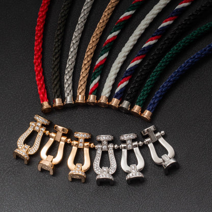 [BLUETRÄNEN]FORCE GROSSES HUFEISENARMBAND OHNE DIAMANT ROSÉGOLD