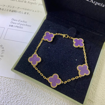 [BLUE TEARS] CLOVER 5 MOTIF VIOLET BRACELET COLLECTION