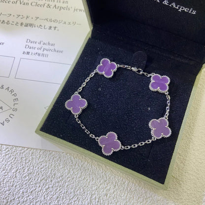 [BLUE TEARS] CLOVER 5 MOTIF VIOLET BRACELET COLLECTION
